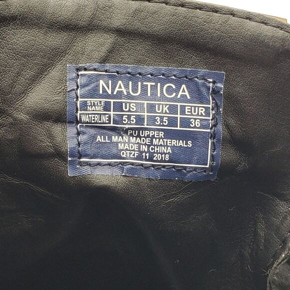 Nautica Heeled Ankle Booties Black Size 5.5 - Picture 8 of 9